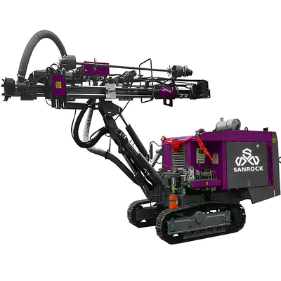Perforazione DTH integrata attrezzature minerarie buco di esplosione 30m profondità Crawler macchina di perforazione idraulica