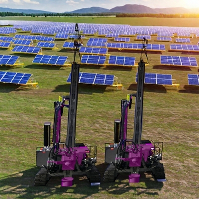 Motore di pile solare Macchina fotovoltaica per la trivellazione di pile idrauliche