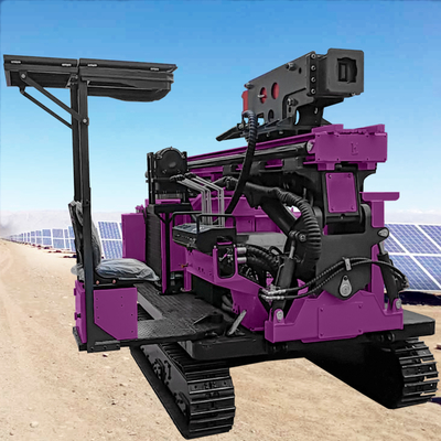 Macchine per la perforazione di pile fotovoltaiche idrauliche Static Pile Driver Vibratory Hammer Pile Driver