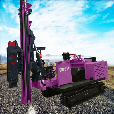 Conduce pile a vite a terra Potenza della macchina 70KW Conduce pile solare Attrezzatura portatile Conduce pile rotante