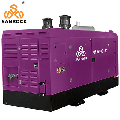 Compressore d'aria a vite rotative portatile e metodo di raffreddamento a 17 bar raffreddato ad aria o acqua