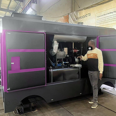 Compressore d'aria a vite macchina pressione di lavoro 34 bar portatile per pozzi d'acqua Diesel Compressore d'aria