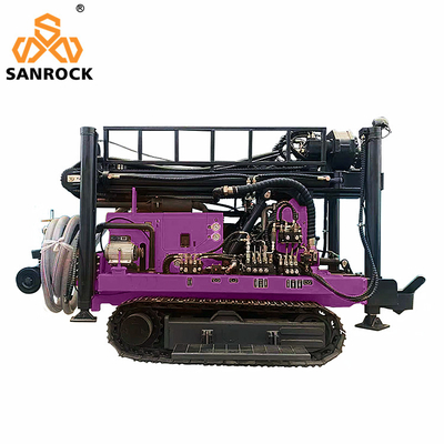 Forza di sollevamento 15T Crawler Water Well Drilling Rig Hydraulic Boring Hole Drilling Machine con motore Yuchai
