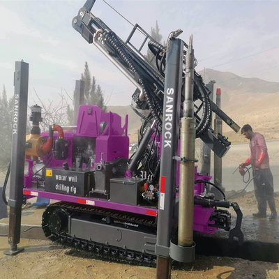 153KW Crawler Water Well Drilling Rig Forza di sollevamento 50T Forza idraulica di trivellazione di pozzi idraulici