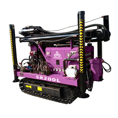 Forza di sollevamento 15T Crawler Water Well Drilling Rig Hydraulic Boring Hole Drilling Machine con motore Yuchai