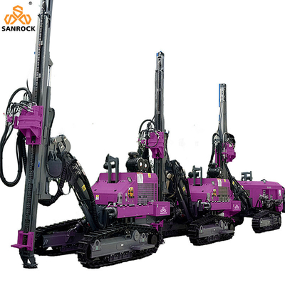 Perforazione DTH Perforazione per fori di roccia Perforazione per fori di esplosione profondità 20 m Macchine minerarie Macchine per la perforazione di crawler