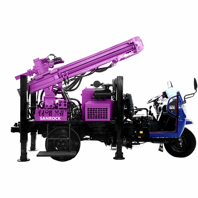 Perforazione portatile di pozzi idrici con motore diesel e velocità di rotazione da 45 a 70 giri al minuto