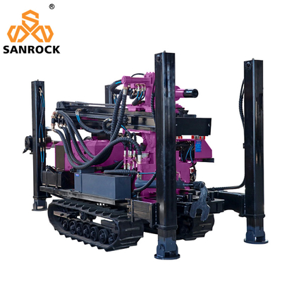 Profondità di trivellazione 180m Pozzo d'acqua Rig di trivellazione Crawler
