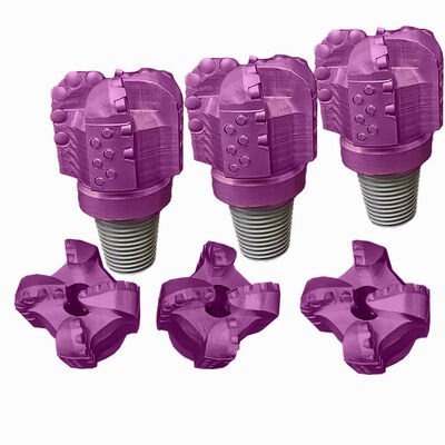 Punte per perforazione PDC a 4/5/6/8 lame per rocce da medie a dure, perforazione di pozzi d'acqua profondi