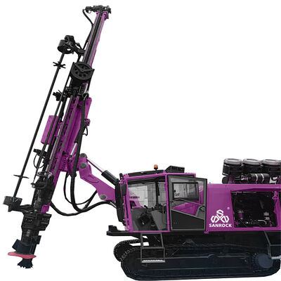 Perforatrice a ancoraggio ad alte prestazioni con perforatrice idraulica integrata su cingoli
