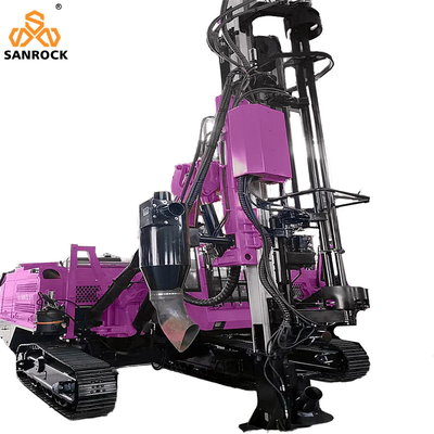 SANROCK Dust Collecting DTH Drilling Rig Attrezzature minerarie Macchine idrauliche di perforazione