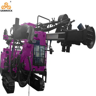 Macchine per la trivellazione di fori in roccia dura Miniera Rig di trivellazione idraulica Integrated Crawler DTH Drilling Rig