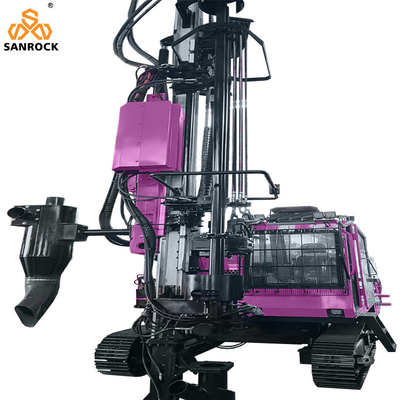 Macchine per la trivellazione di fori in roccia dura Miniera Rig di trivellazione idraulica Integrated Crawler DTH Drilling Rig