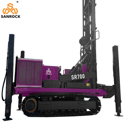 153KW Crawler Water Well Drilling Rig Forza di sollevamento 50T Forza idraulica di trivellazione di pozzi idraulici