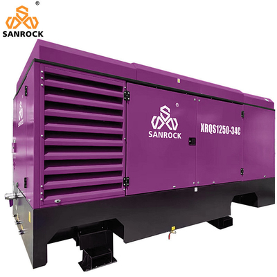 Compressore d'aria a vite lubrificato Compressore d'aria a vite rotative portatile