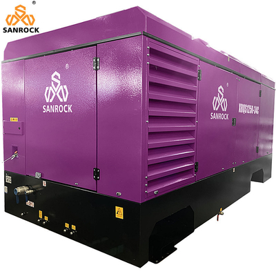 Compressore d'aria a vite diesel lubrificato macchina compresore d'aria mobile velocità 1750 giri al minuto compresore d'aria a vite rotative