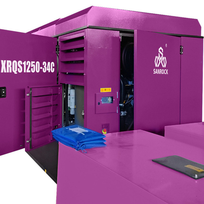 Compressore d'aria per pozzi d'acqua Macchina Compressore d'aria ad alta efficienza Diesel stazionario Compressore d'aria per viti