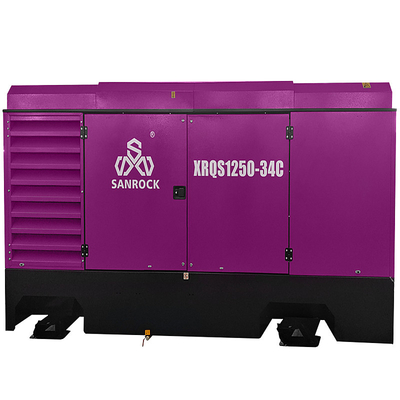 Compressore d'aria a vite lubrificato Compressore d'aria a vite rotative portatile