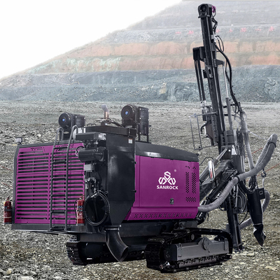 Strumento di trivellazione per miniere di roccia Potenza di 194kw Macchina di trivellazione per crawler DTH