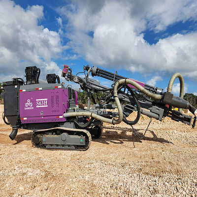 Perforazione DTH integrata attrezzature minerarie buco di esplosione 30m profondità Crawler macchina di perforazione idraulica