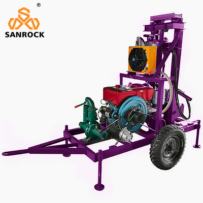 Perforazione portatile di pozzi d'acqua Potenza 22 HP Perforazione idraulica per pozzi d'acqua profonda