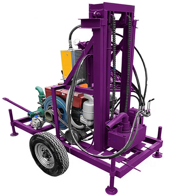 Perforazione portatile di pozzi d'acqua Potenza 22 HP Perforazione idraulica per pozzi d'acqua profonda