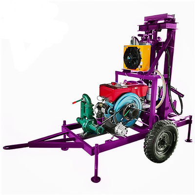 Macchina di perforazione portatile ad alta efficienza di perforazione di pozzi idrici per operazioni di perforazione rotativa