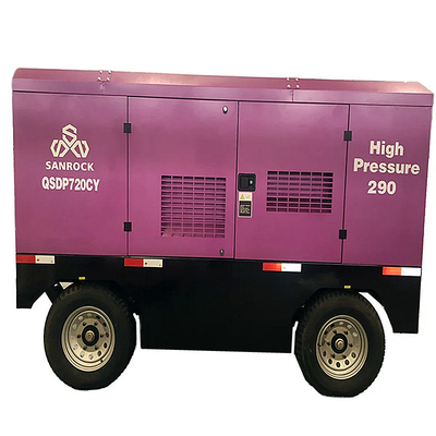 Compressore d'aria a vite portatile Potenza della macchina 194kw Compressore d'aria a vite mineraria Diesel Compressore d'aria