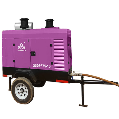 Compressore d'aria a vite rotative 93 kW Diesel Piccolo Compressore d'aria macchina Compressore d'aria a vite industriale