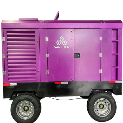 Compressore d'aria a vite Macchina diesel Potenza 194kw Compressore d'aria a vite Compressore d'aria mobile in vendita