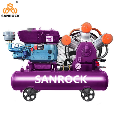 Compressore d'aria a pistoni Compressore d'aria diesel piccolo Compressore d'aria per macchine Compressore d'aria industriale portatile