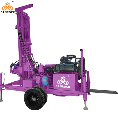 Strumento di perforazione di pozzi idrici montato su trattore Potenza 60 kW Attrezzatura portatile per la perforazione di pozzi idrici