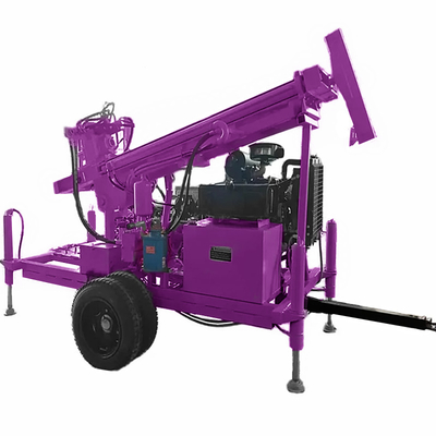 Strumento di perforazione di pozzi idrici montato su trattore Potenza 60 kW Attrezzatura portatile per la perforazione di pozzi idrici
