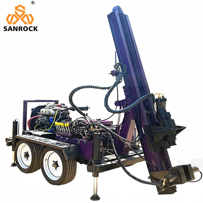 Strumento di perforazione di pozzi idrici montato su trattore Potenza 60 kW Attrezzatura portatile per la perforazione di pozzi idrici