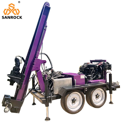 Perforazione di pozzi idrici Potenza della macchina 78KW Attrezzatura per la perforazione di pozzi idrici Perforazione portatile di pozzi