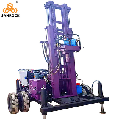 Fabbricanti Macchine di perforazione di pozzi profondi rimorchio montato per la perforazione di pozzi di piccole dimensioni per l'acqua