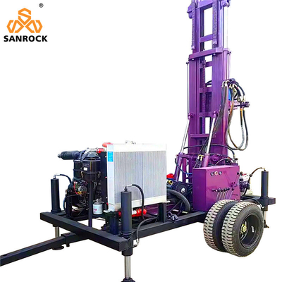 Fabbricanti Macchine di perforazione di pozzi profondi rimorchio montato per la perforazione di pozzi di piccole dimensioni per l'acqua