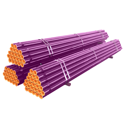 Foratura a filo 89mm 3m Trattamento termico API Perforazione di pozzi d'acqua Perforazione di tubi per miniere