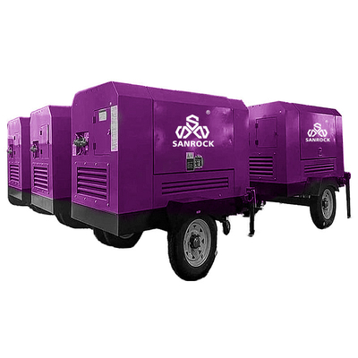 Mini Rotary Screw Air Compressor High Performance  Mobile Air Compressor Screw Type