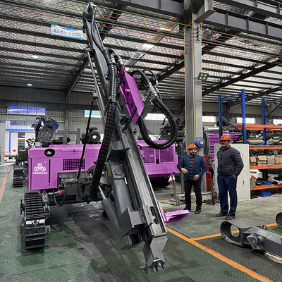 Perforatrice per roccia dura per trivellazione rotativa per pozzi profondi 50m, piattaforma di perforazione cingolata