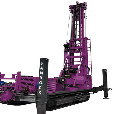 Attrezzatura per perforazione pozzi 263KW Diesel Water Borehole Drilling Machine Perforatrice portatile per pozzi