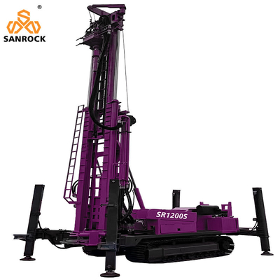 Attrezzatura per perforazione pozzi 263KW Diesel Water Borehole Drilling Machine Perforatrice portatile per pozzi