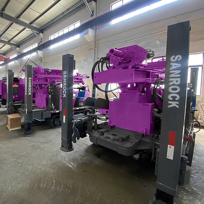 Attrezzatura per perforazione pozzi 263KW Diesel Water Borehole Drilling Machine Perforatrice portatile per pozzi