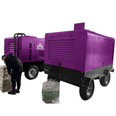 Compressore d'aria a vite 153KW Motore Diesel Compressore d'aria Portatile Compressore d'aria
