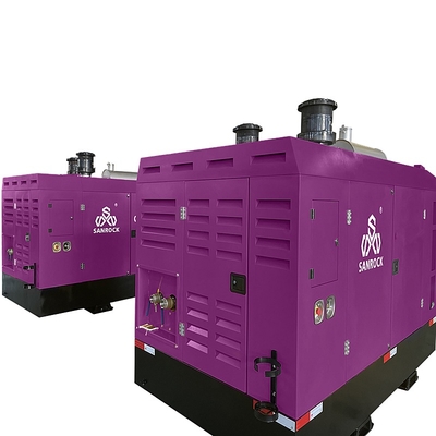 Skid Mounted Screw Air Compressor Diesel Engine Rotary Screw Drive Air Compressor