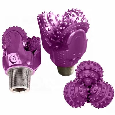 Bit di tricone di pozzo di petrolio API coni di rulli 3 1/2 "-17 1/2" di acciaio ad alto tenore di carbonio