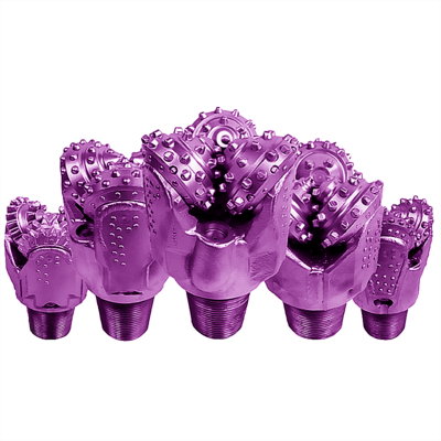 Punte per trapano diamantate a rulli conici sigillate in gomma per l'industria petrolifera e del gas