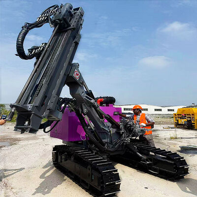 Hydraulic DTH Drilling Rig Surface Hard Rock Drilling Equipment Mobile Borehole Drilling Machine