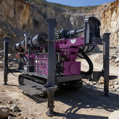 Perforatrice per carotaggio di roccia per l'esplorazione mineraria, piattaforma di perforazione a circolazione inversa, perforatrice cingolata