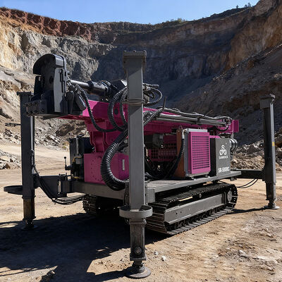 Macchina per carotaggio minerario Forza di sollevamento 12KN Piattaforma di perforazione a circolazione inversa Piattaforma di perforazione portatile